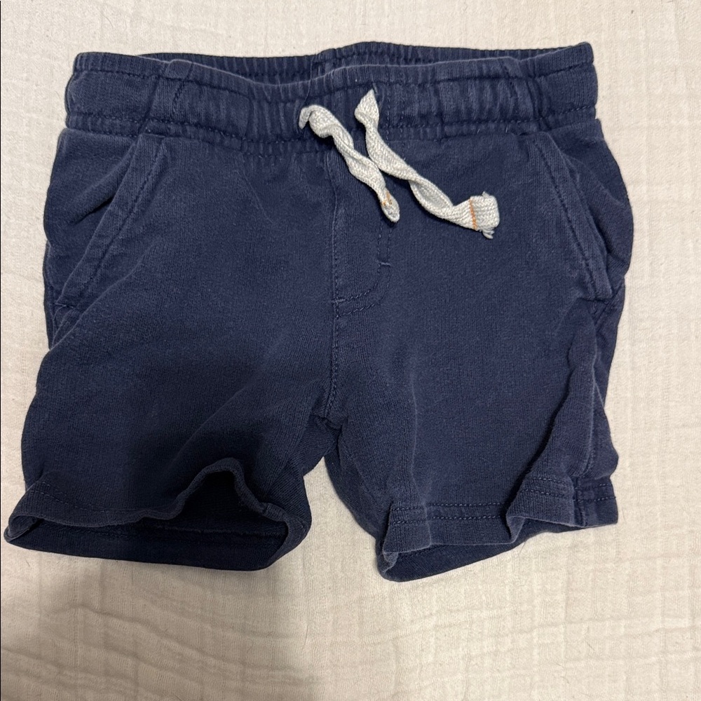 Carter's Dark Blue Kids Shorts with White Drawstring